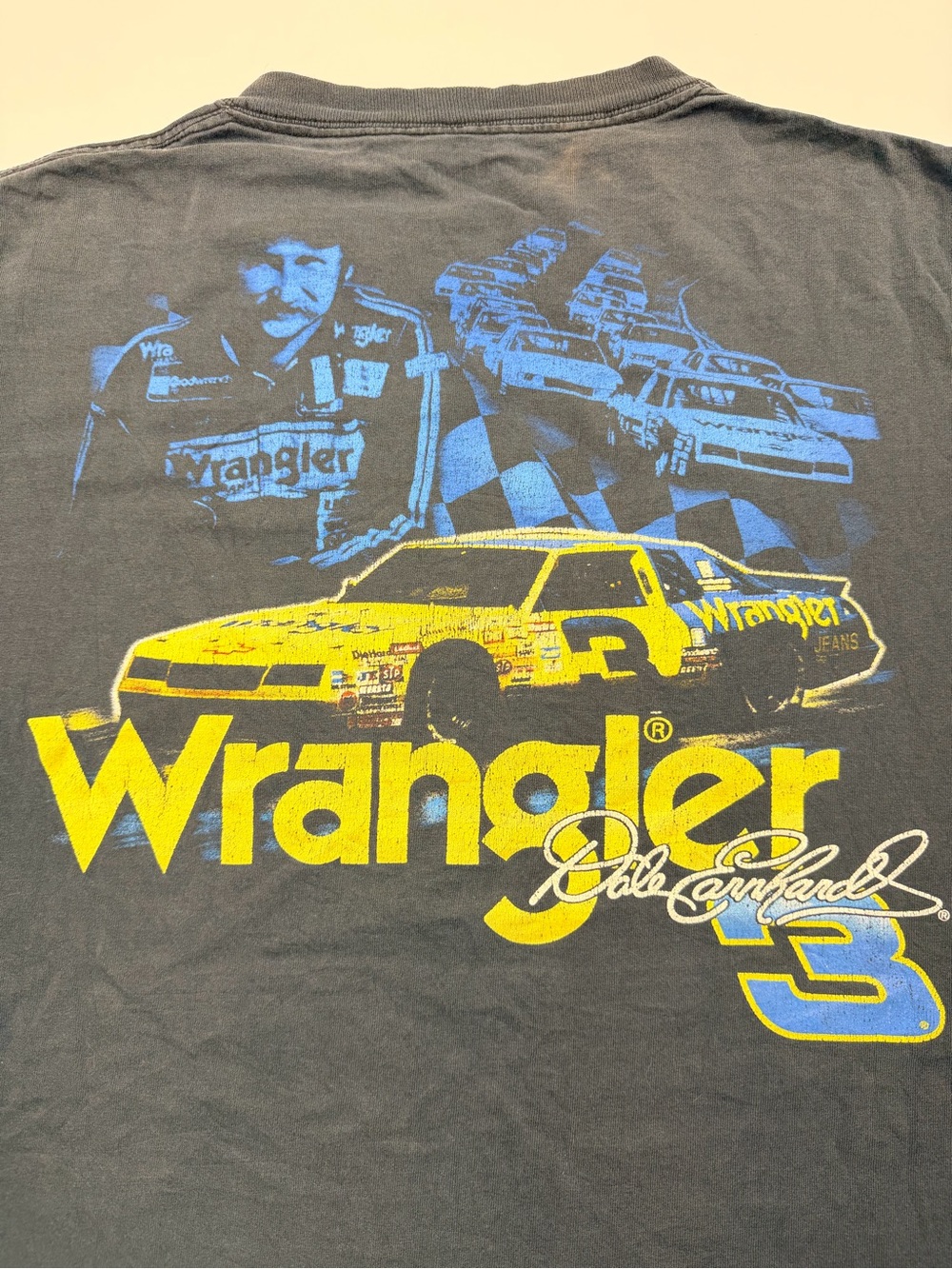 Wrangler Dale Earnhardt Men’s Black Graphic Logo Tee original size L - Picture 4 of 5